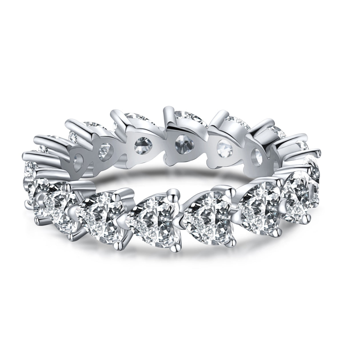 [Lucky Jewelry]0.25 Carat Radiant Romance Heart Cut Lover Ring