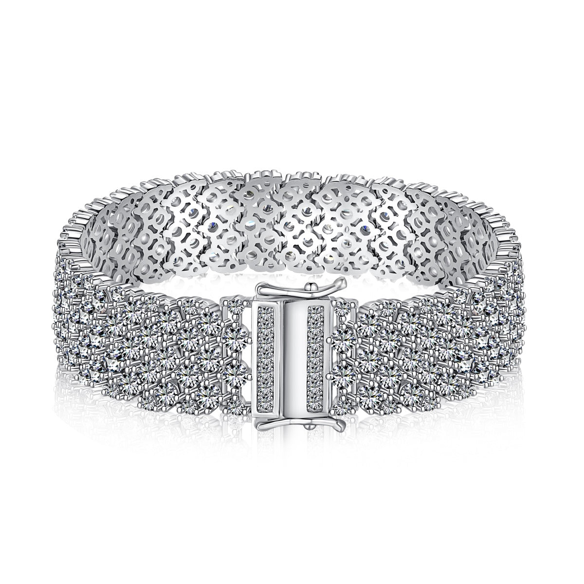 [Lucky Jewelry]Ornate Elegant Round Cut Party Bracelet
