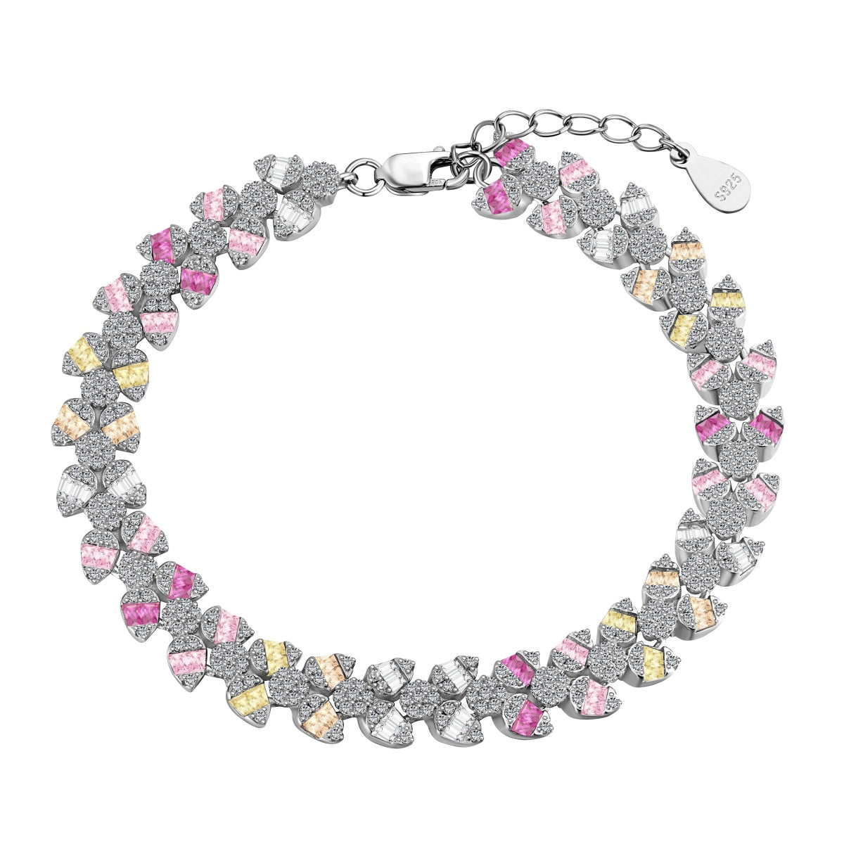 [Lucky Jewelry]Dainty Exquisite Flower Shape Daily Bracelet