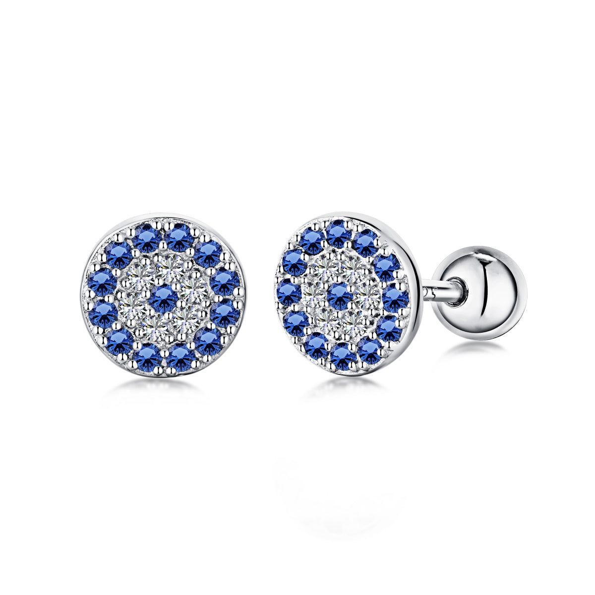 [Lucky Jewelry]Devil's Eye Ear Bone Nail Earrings