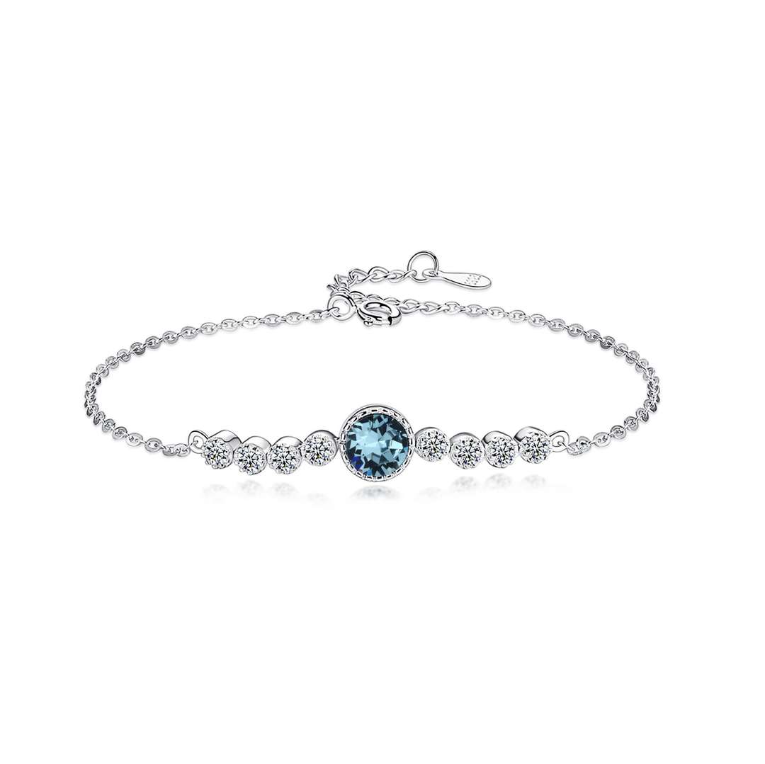 [Lucky Jewelry]Luxurious Heart Of The Ocean Bracelet