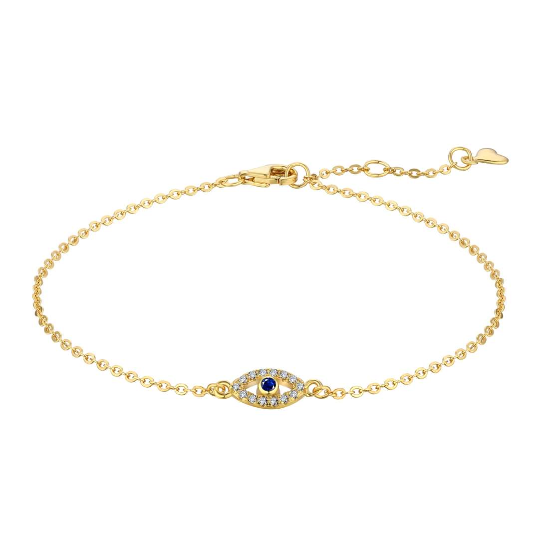 [Lucky Jewelry]Evil Eye Shape Necklace