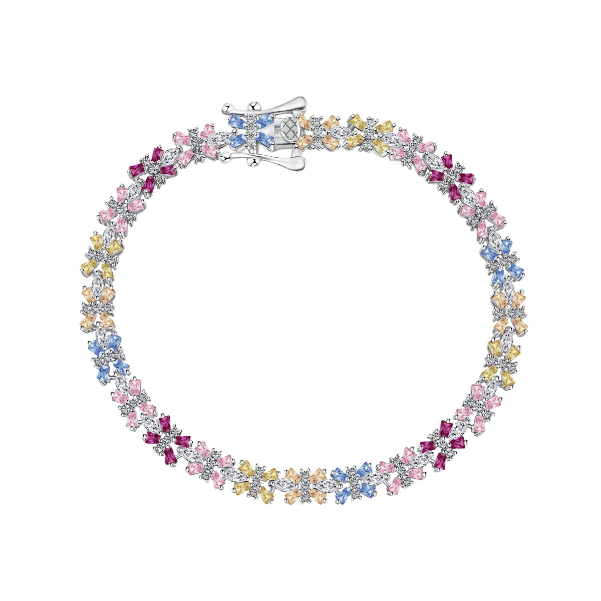 [Lucky Jewelry]Unique Colorful Butterfly Shape Party Bracelet