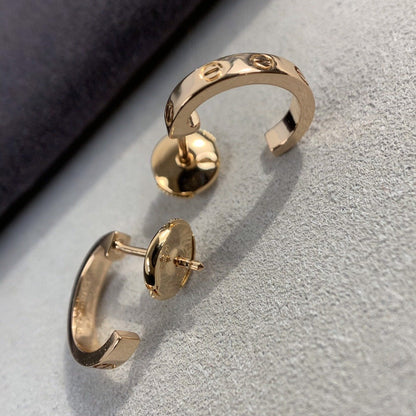 [⭐Novea]LOVE EARRINGS 2.65MM PINK GOLD