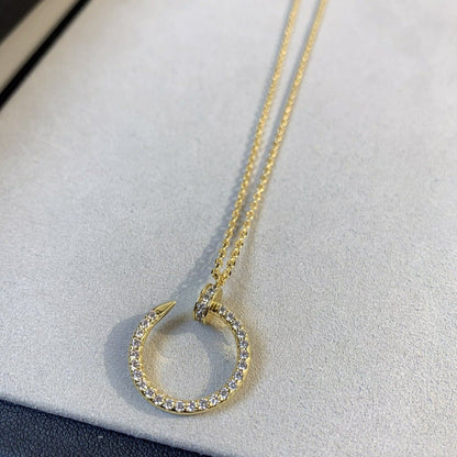 [⭐Novea]JUSTE NECKLACE GOLD DIAMONDS
