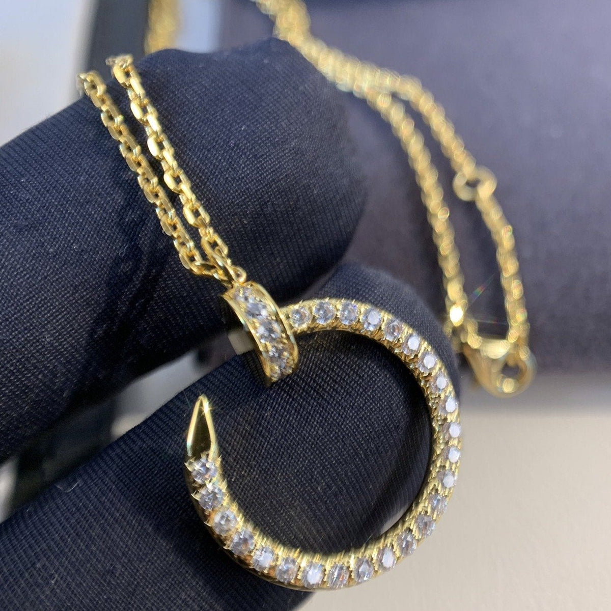 [⭐Novea]JUSTE NECKLACE GOLD DIAMONDS