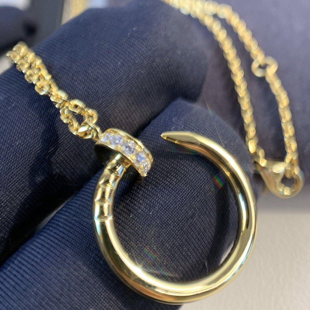 [⭐Novea]JUSTE NECKLACE GOLD DIAMONDS