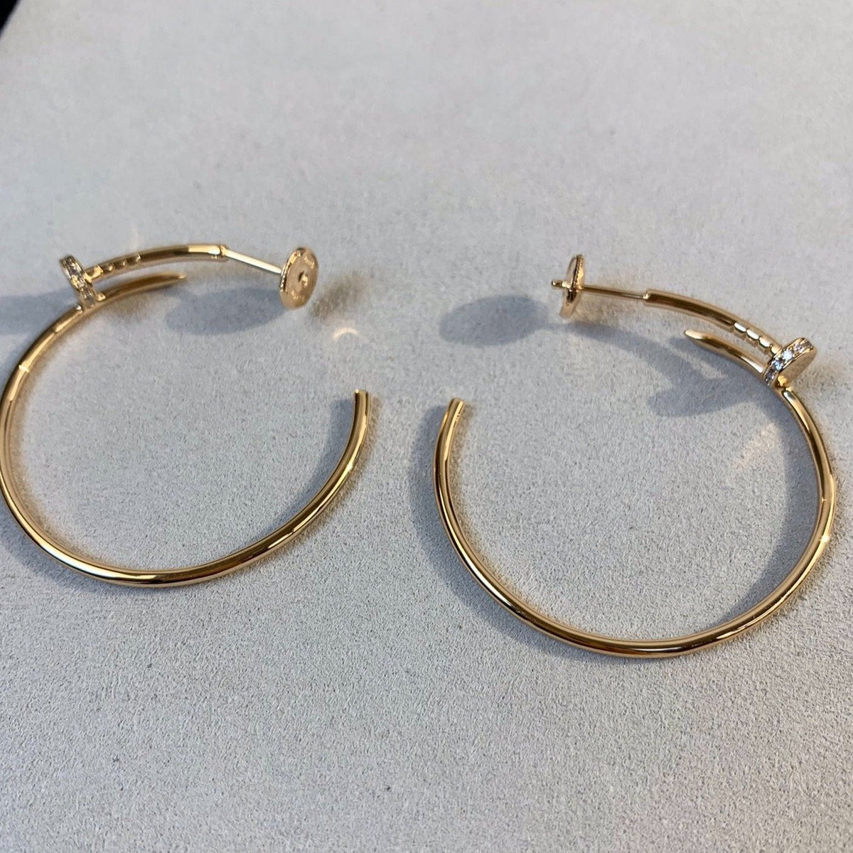 [⭐Novea]JUSTE EARRINGS GOLD DIAMONDS 1.8MM
