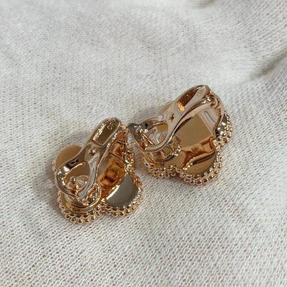[⭐Novea]CLOVER MEDIUM 1 MOTIFS CARNELIAN  DIAMOND earrings