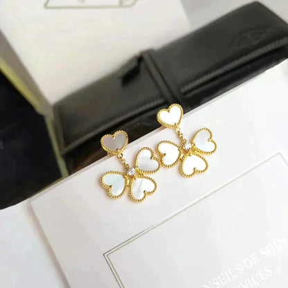 [⭐Novea]CLOVER SWEET WHITE MOP EARRINGS