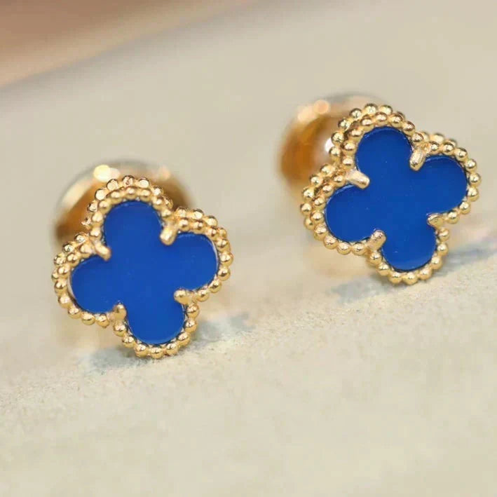 [⭐Novea]CLOVER MINI 9.5MM TURQUOISE EARRINGS