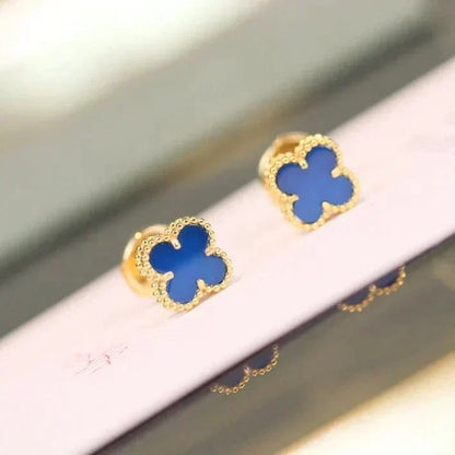 [⭐Novea]CLOVER MINI 9.5MM TURQUOISE EARRINGS