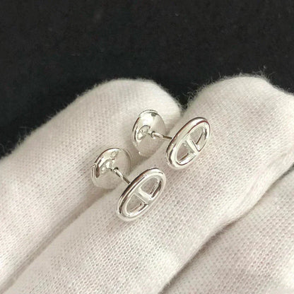 [⭐Novea]CHAINE SMALL EARRINGS GOLD AND SILVER