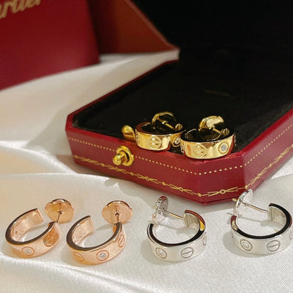 [⭐Novea]LOVE EARRINGS 5.7MM 2 DIAMONDS