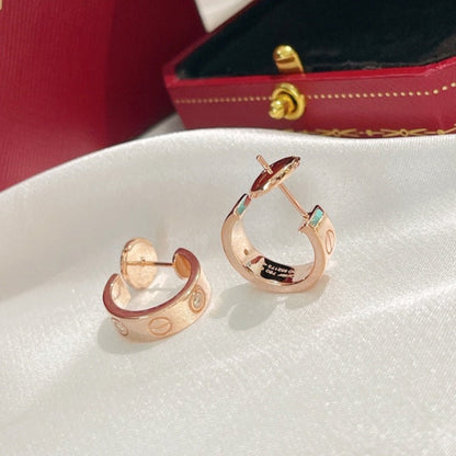 [⭐Novea]LOVE EARRINGS 5.7MM 2 DIAMONDS