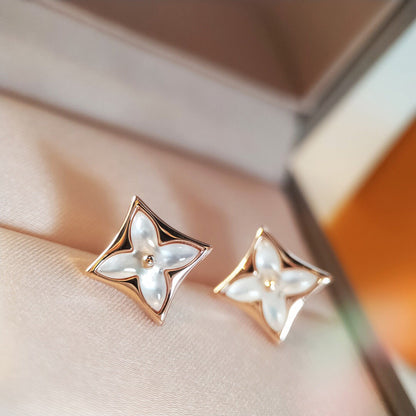 [⭐Novea]STAR MOP PINK GOLD EARRINGS
