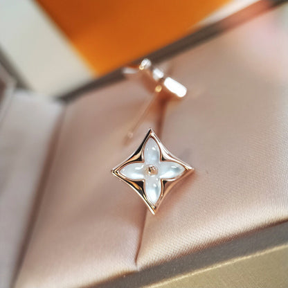 [⭐Novea]STAR MOP PINK GOLD EARRINGS
