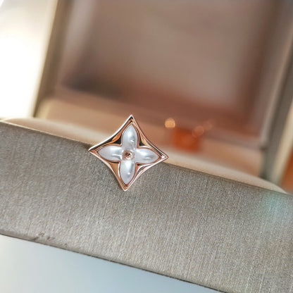 [⭐Novea]STAR MOP PINK GOLD EARRINGS