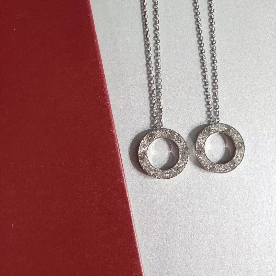[⭐Novea]LOVE NECKLACE ADJUSTABLE SILVER