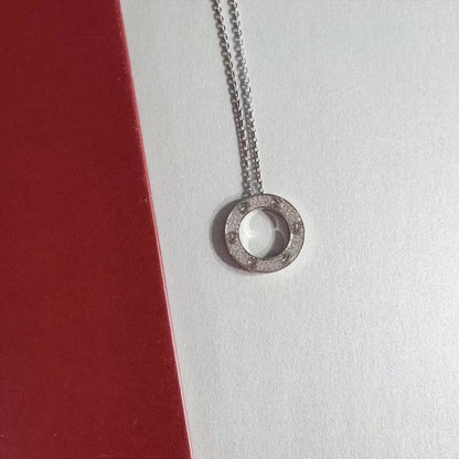 [⭐Novea]LOVE NECKLACE ADJUSTABLE SILVER