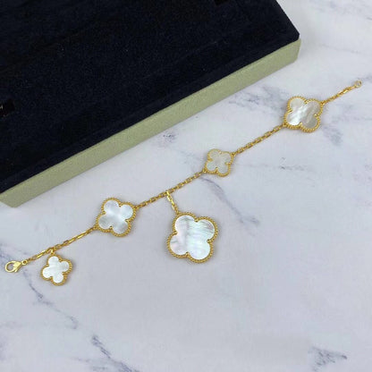[⭐Novea]MAGIC CLOVER MOP GOLD BRACELET 5 MOTIFS