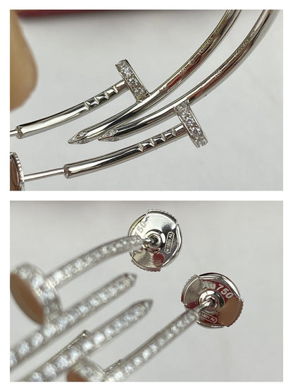 [⭐Novea]JUSTE EARRINGS FULL DIAMONDS 1.8MM