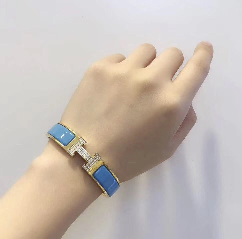 [⭐Novea]H CLOUD BLUE BRACELET GOLD DIAMOND