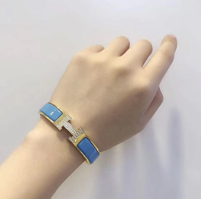 [⭐Novea]H CLOUD BLUE BRACELET GOLD DIAMOND