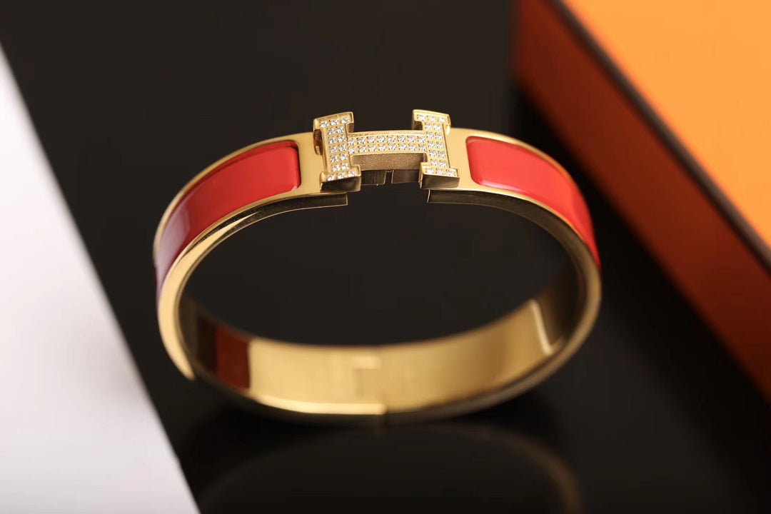 [⭐Novea]H BRACELET GOLD DIAMOND