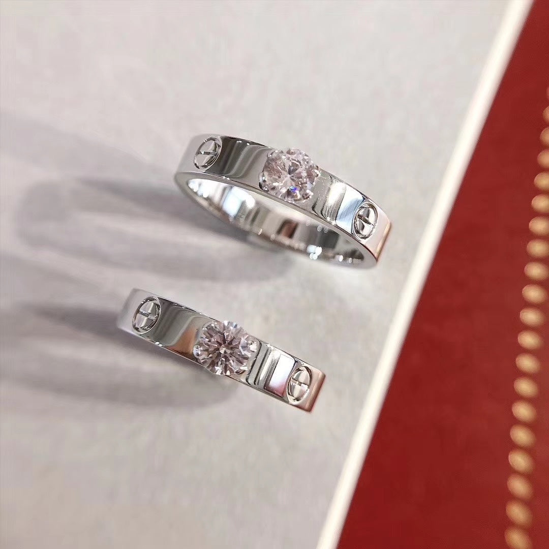 [⭐Novea]LOVE RING 3.6MM 1 BIG DIAMOND
