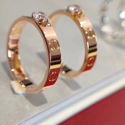 [⭐Novea]LOVE RING 3.6MM 1 BIG DIAMOND