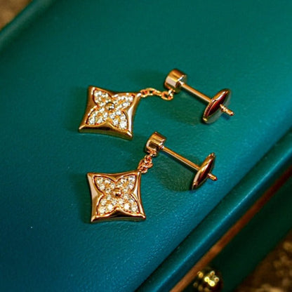 [⭐Novea]STAR DIAMONDS EARRINGS GOLD