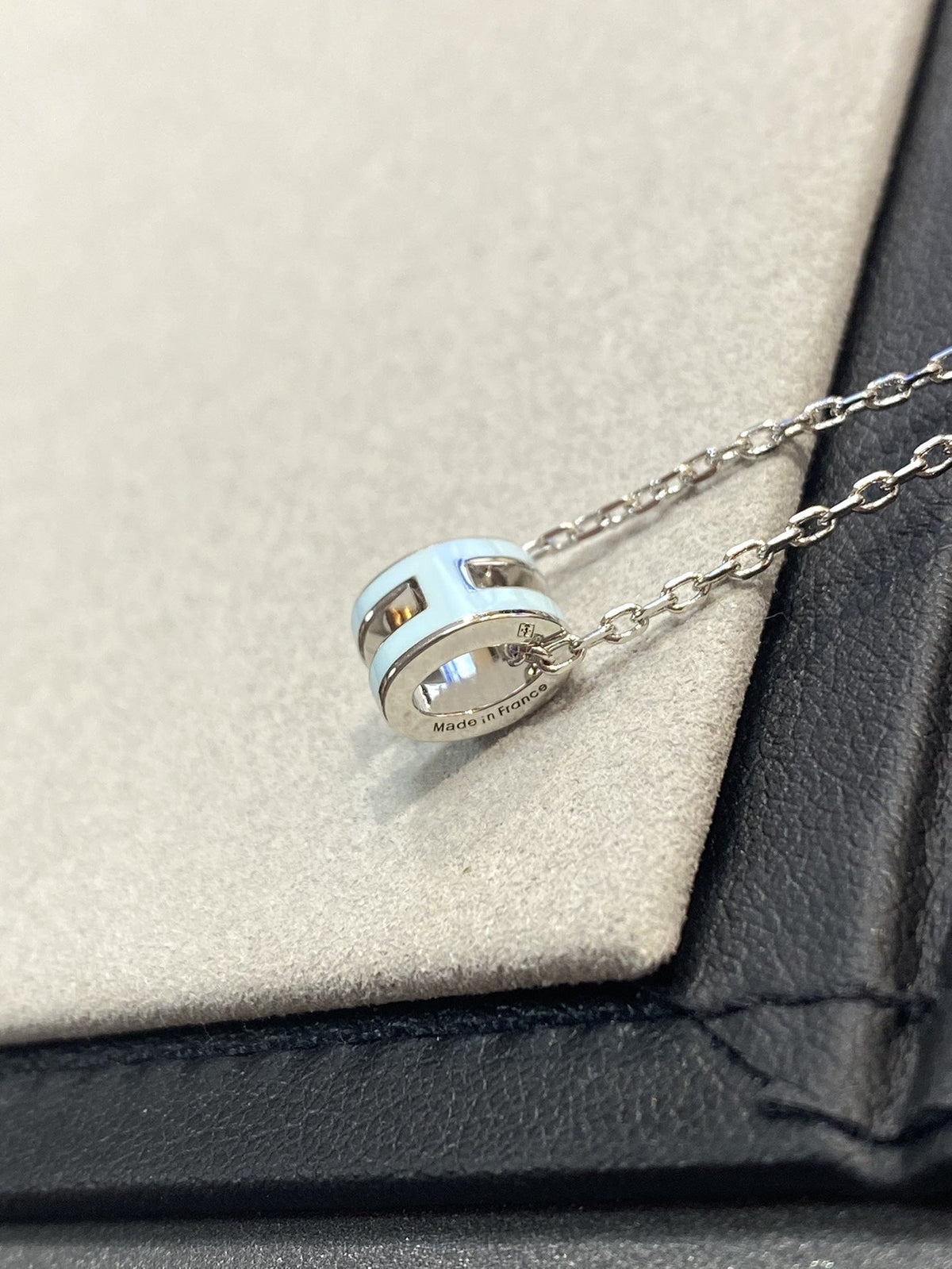 [⭐Novea]POP H LIGHT BLUE NECKLACE