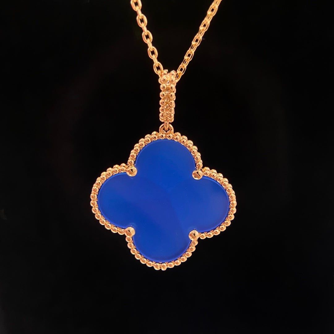 [⭐Novea]CLOVER 25MM NECKLACE TURQUOISE ROSE GOLD