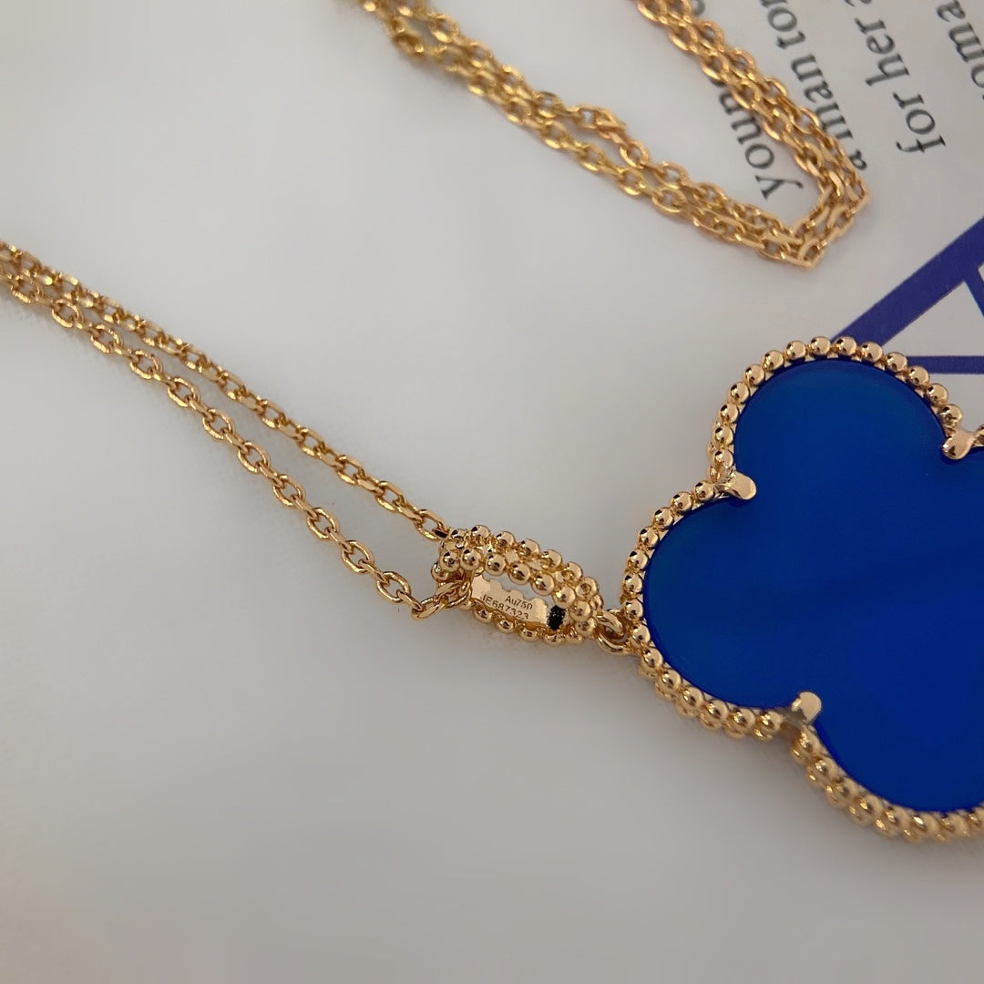 [⭐Novea]CLOVER 25MM NECKLACE TURQUOISE ROSE GOLD