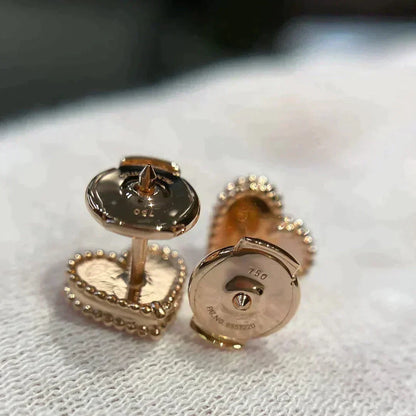 [⭐Novea]HEART CARNELIAN STUD EARRINGS