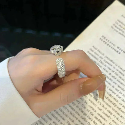 [⭐Novea]PANTHERE 5.5MM ALL DIAMOND RING