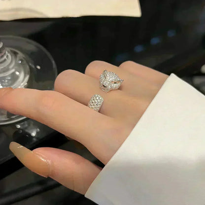 [⭐Novea]PANTHERE 5.5MM ALL DIAMOND RING