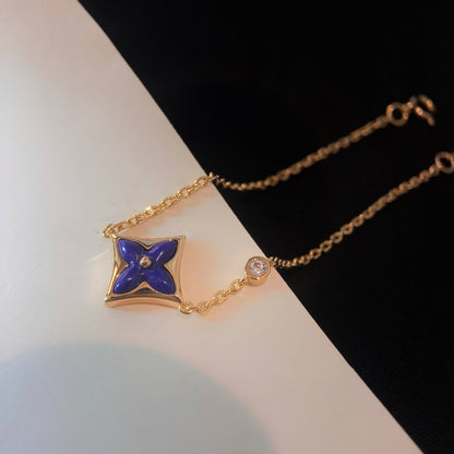 [⭐Novea]COLOR STAR PINK GOLD DIAMOND BRACELET