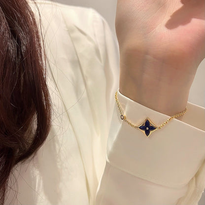 [⭐Novea]COLOR STAR PINK GOLD DIAMOND BRACELET
