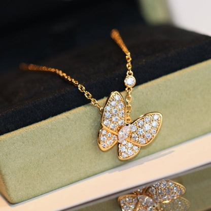 [⭐Novea]BUTTERFLY DIAMOND NECKLACE