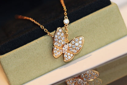 [⭐Novea]BUTTERFLY DIAMOND NECKLACE