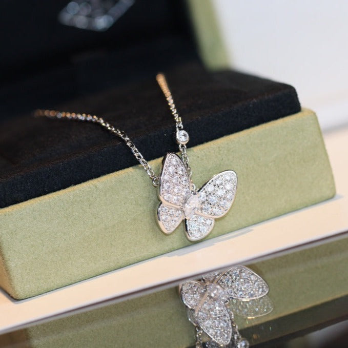 [⭐Novea]BUTTERFLY DIAMOND NECKLACE