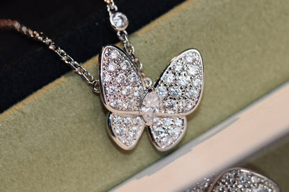 [⭐Novea]BUTTERFLY DIAMOND NECKLACE