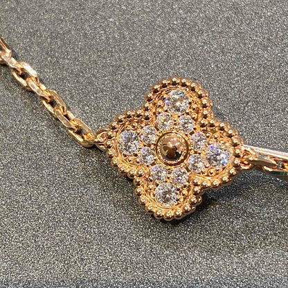 [⭐Novea] CLOVER 5 MOTIF FULL DIAMOND BRACELET COLLECTION