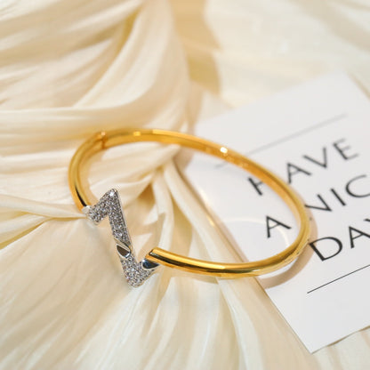 [⭐Novea]VOLTE UPSITE DOWN GOLD DIAMOND BRACELET