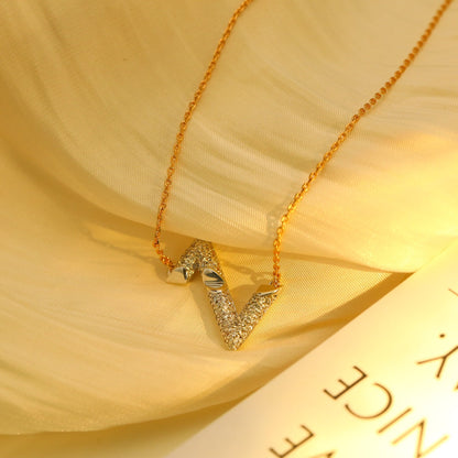 [⭐Novea]VOLT SILVER DIAMOND PEDANT NECKLACE