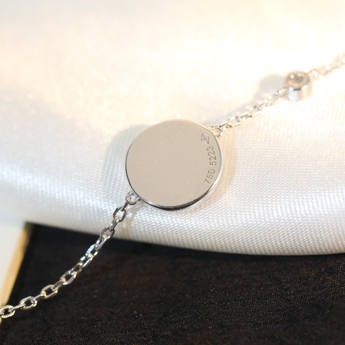 [⭐Novea]SUN MOTIF PINK MOP SILVER BRACELET