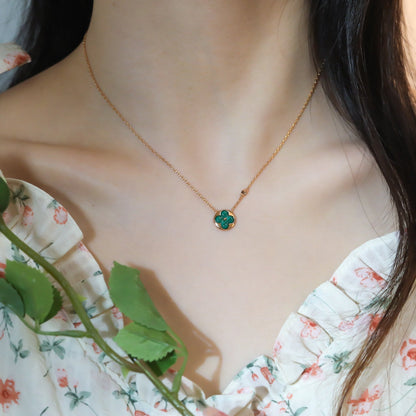 [⭐Novea]SUN PEDANT PINK GOLD 1 DIAMOND NECKLACE