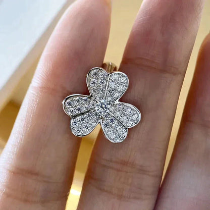 [⭐Novea]CLOVER COMOS DIAMOND EARRINGS SILVER